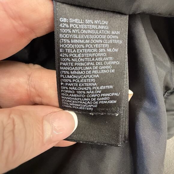 The North Face Puffer Down Fill 550 Black Jacket Women’s Size Large EUC ski - Picture 11 of 11